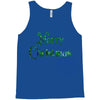 merry christmas green glitter Tank Top