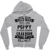 Super Cool Poppy Of A Freaking Awesome Grandson Zipper Hoodie
