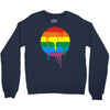 rainbow colored stripes dot running splashes Crewneck Sweatshirt