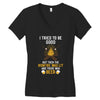 I Tried To Be Good Women's V-Neck T-Shirt