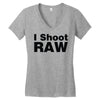i shoot raw Women's V-Neck T-Shirt