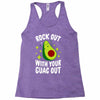 rock out with your guac out Racerback Tank