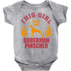 This Girl Loves Her Doberman Pinscher Baby Onesie