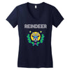 reindeer christmas Women's V-Neck T-Shirt
