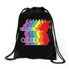 Goku Rainbow T-Shirt Drawstring Bags