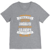 Super Cool Granddaughter Of A Freaking Awesome Grandpa V-Neck Tee