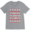 emo gothic ugly christmas sweater. V-Neck Tee
