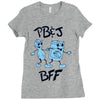 peanut butter and jelly   bff Ladies Fitted T-Shirt