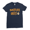 monster ghost Ladies Fitted T-Shirt