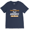 I Have Two Titles Dad And Arborist And I Rock Them Both V-Neck Tee