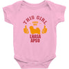 This Girl Loves Her Lhasa Apso Baby Onesie