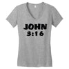 john 3 16 Women's V-Neck T-Shirt