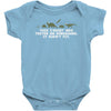 this t shirt was tested on dinosaurs Baby Onesie