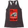 vintage tt race poster, ideal gift or birthday present Racerback Tank