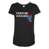 if you met my family you would understand Maternity Scoop Neck T-shirt