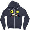halloween face Zipper Hoodie