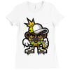 hop hop bear Ladies Fitted T-Shirt
