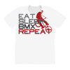 eat sleep bmx repeat All Over Women's T-shirt