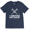 I Survived Foot Surgery V-Neck Tee
