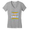 no me provoques porque Women's V-Neck T-Shirt