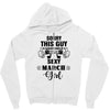 sorry this guy is already taken by a super sexy  march girl Zipper Hoodie