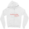 not antisocial Zipper Hoodie