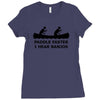 funny t shirt cool t shirt funny shirt geeky tshirt canoe nerd t shirt Ladies Fitted T-Shirt
