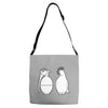 peace and hate can you tell the difference Adjustable Strap Totes