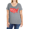 God Shed His Grace On Thee Ladies Curvy T-Shirt