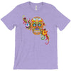 women's sugar skull purple T-Shirt