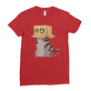 cat in the box! Ladies Fitted T-Shirt