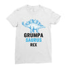 grumpa saurus rex Ladies Fitted T-Shirt