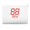 back to the future movie inspired tshirt Accessory Pouches