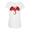 Little of Dragon Maternity Scoop Neck T-shirt