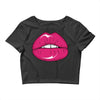 lips shiny Crop Top