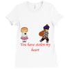 you have stolen my heart 2 Ladies Fitted T-Shirt