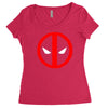 deadpool logo avengers marvel comics gift Women's Triblend Scoop T-shirt