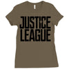justice league Ladies Fitted T-Shirt