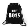 The Boss - The Real Boss Drawstring Bags