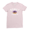 donut touch me funny Ladies Fitted T-Shirt