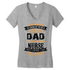 Super Cool Dad Of A Freaking Awesome Nurse Women's V-Neck T-Shirt