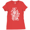 be your own hero Ladies Fitted T-Shirt