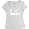 el compadre   the godfather in spanish espanol movie symbol mexcian te Women's Triblend Scoop T-shirt