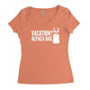 vacation alpaca bag animal humor funny Women's Triblend Scoop T-shirt