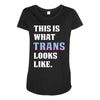 This is What Trans Looks Like Maternity Scoop Neck T-shirt