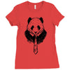 working panda Ladies Fitted T-Shirt
