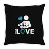 portal true love   aperture lab video gamer teleport online pc goal te Throw Pillow