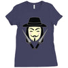 v for vendetta Ladies Fitted T-Shirt