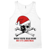 skull christmas Tank Top