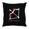 sagittarius rose Throw Pillow